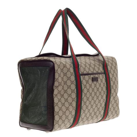 gucci garden cat tote|Gucci pet carrier for sale.